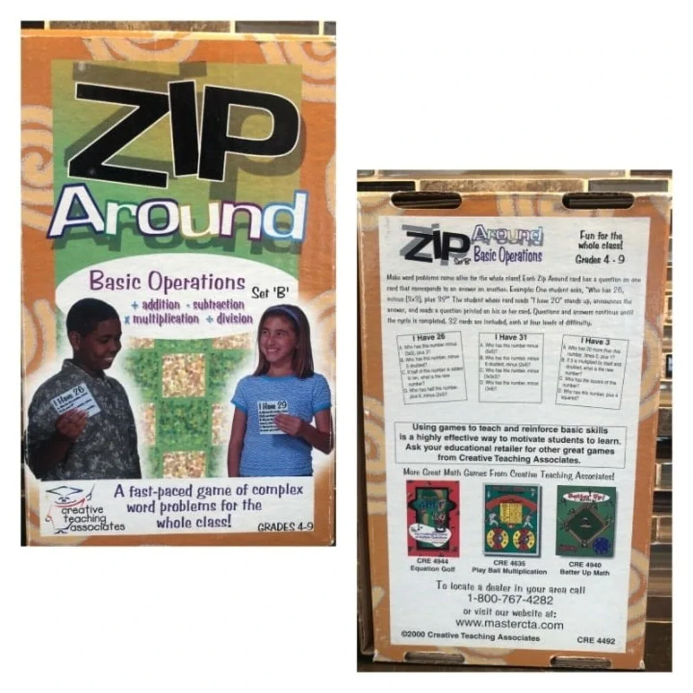 Vintage 2000 Zip Around Math Learning‎